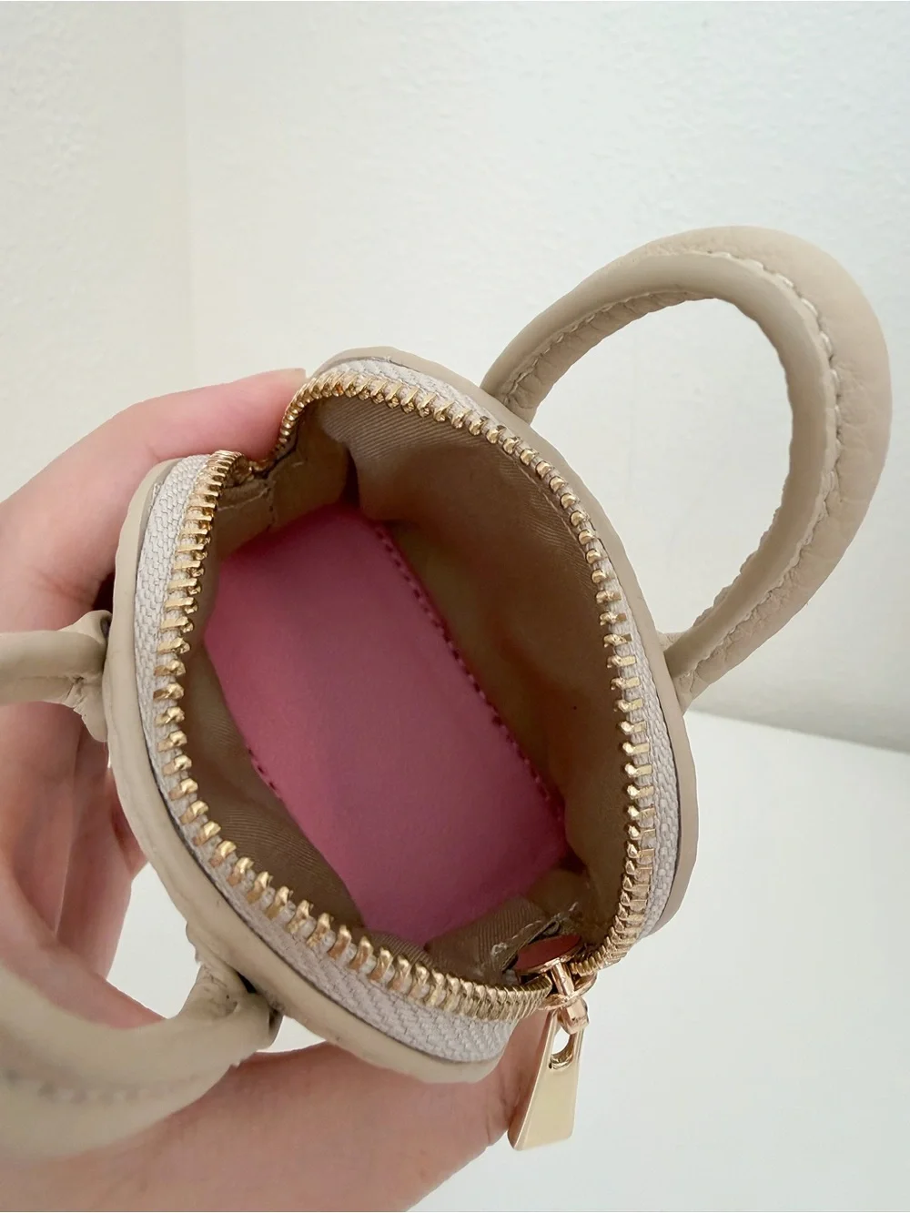 Handmade Top Grain Leather Mini Bag Charm